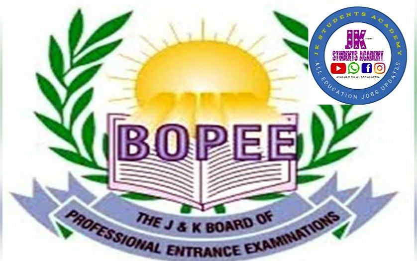 JKBOPEE Admission notification for Post Basic B.Sc Nursing Courses-2024 check eligibilty
