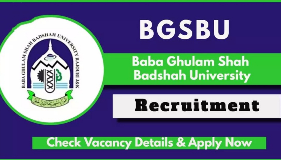 Baba Ghulam Shah Badshah University Jobs Recruitment 2024 For various various posts