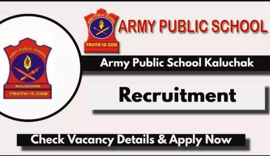 Army Public School Recruitment 2024 for various posts, check details and apply online