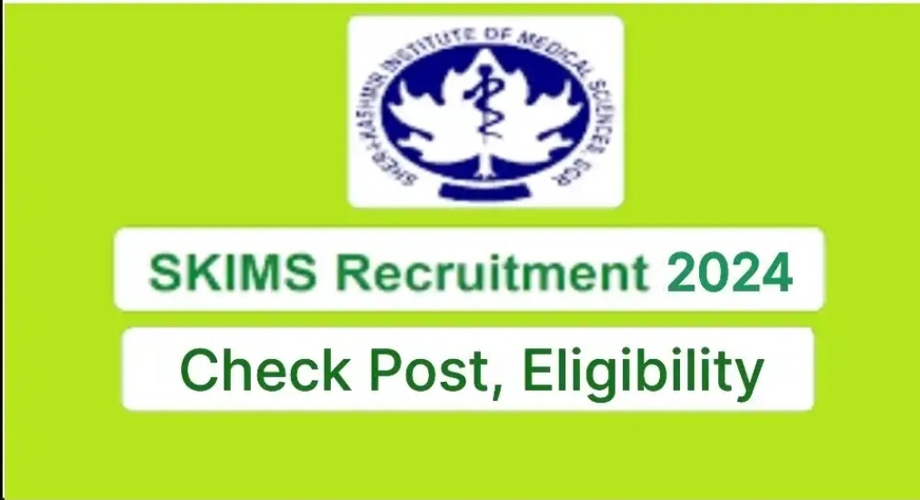 SKIMS Soura Recruitment for various posts, check eligibilty posts and apply online