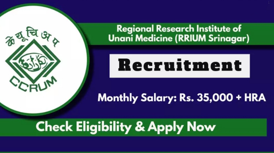 Regional Research Institute of Medicine RRIUM Srinagar Recruitment check details and apply now 