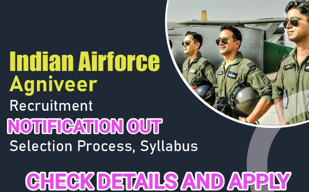 IAF Agniveer vayu Recruitment 2024, notification out check details and and apply online