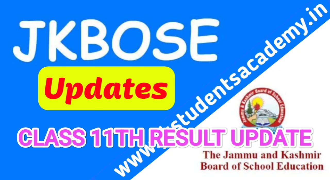 JKBOSE Class 11th Result Latest Update check here