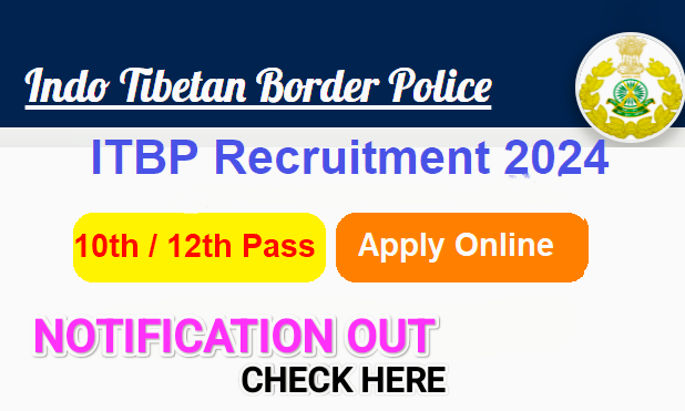 ITBP Recruitment 2024: Notification out check details and apply now