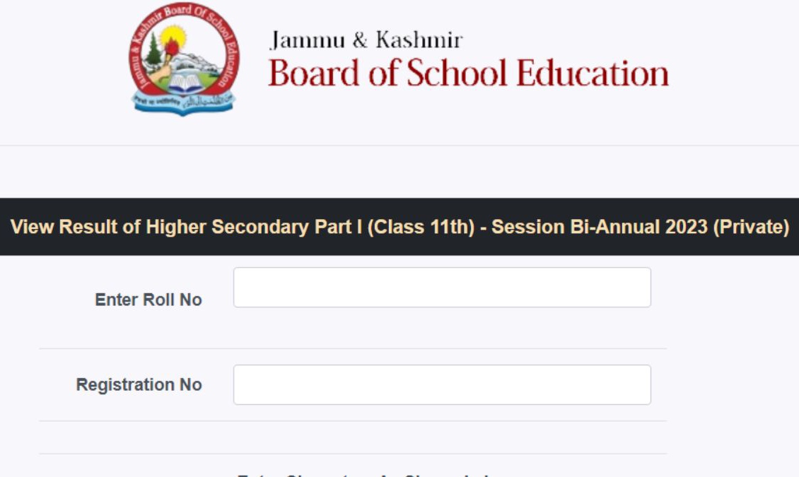 JKBOSE Class 11th result latest update check here 