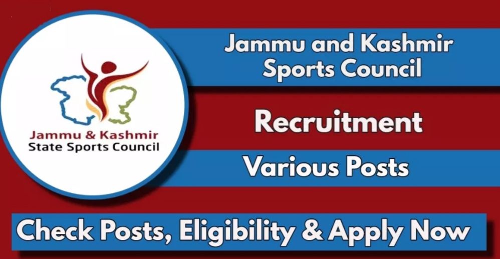 J&K Sports Council Recruitment 2024,Notification out check details and apply now 