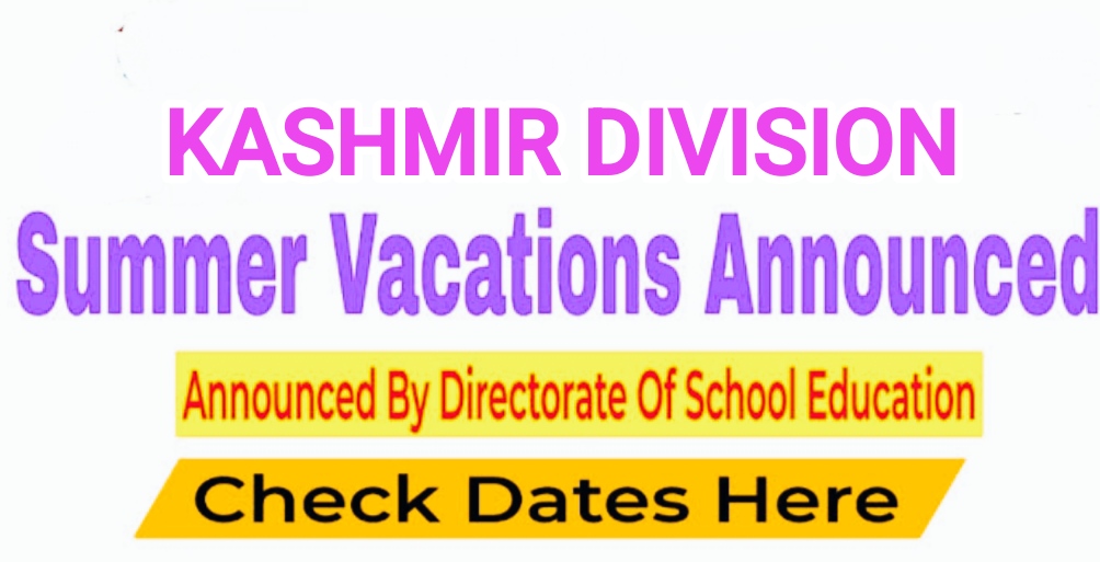 *10 days summer vacation for Kashmir schools from July 8: Alok Kumar* Arooj shafi Srinagar, 30 Jun : The government is set to announce summer vacations from July 8th for schools across the Kashmir Valley, a senior official said. "Ten days of summer vacation for schools will start from July 8th," Alok Kumar, Principal Secretary to the Government, School Education, "Vacations will start from July 8th as the MET department has predicted rainfall until the 7th July," Kumar said. It is important to mention that the Kashmir Valley has witnessed a rise in day temperatures over the past week; however, the Meteorological Department has now forecasted wet weather until July 7th.