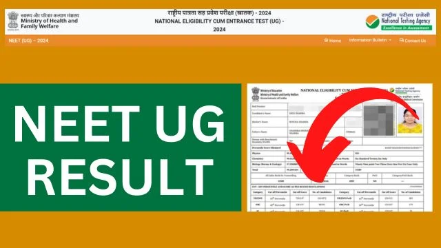 Neet UG 2024 Result Declared Check now Direct Link