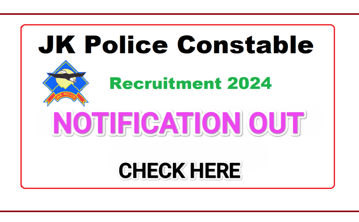 JKSSB Constable Recruitment 2024: Notification out check posts 12th pass eligible