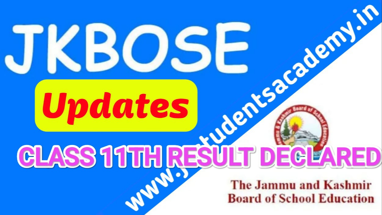 JKBOSE CLASS 11TH RESULT DECLARED CHECK NOW DIRECT LINK HERE