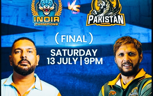 India vs Pakistan Final of World Championship of Legends today ,where to watch India vs Pakistan match live Check full details
