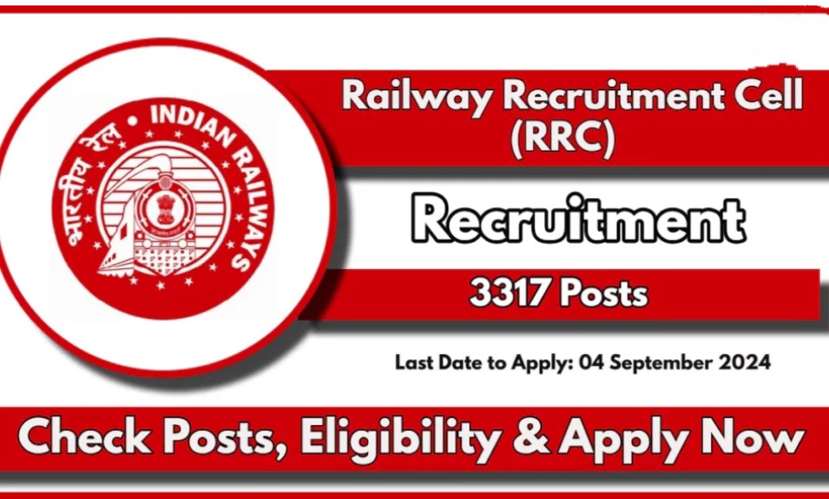 Railway Recruitment 2024 for 3317,Check details and apply online