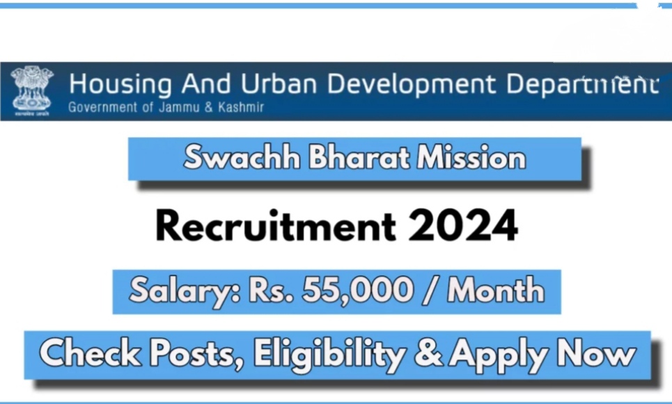 J&K Housing and Urban Development Department Recruitment 2024,Check posts Eligibilty