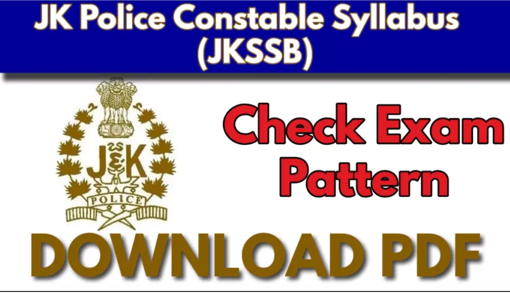 JK Police Constable Syllabus & Exam Pattern Full details check here