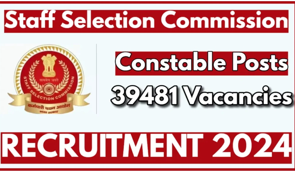 SSC Constable Recruitment 2024: 39481 Posts, last date soon apply now 